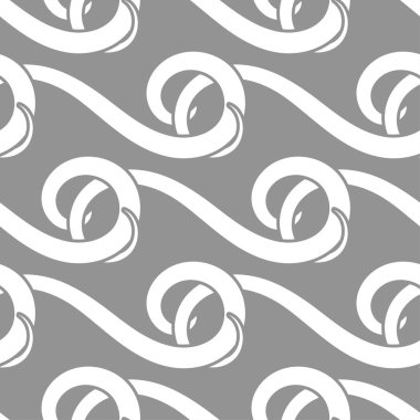 Tekstil, kumaş veya duvar kağıtları için soyut seamless modeli. Gri ve beyaz arka plan