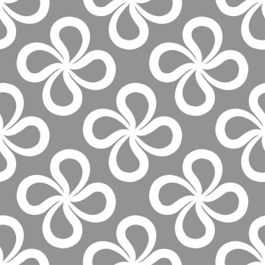 Tekstil, kumaş veya duvar kağıtları için soyut seamless modeli. Gri ve beyaz arka plan