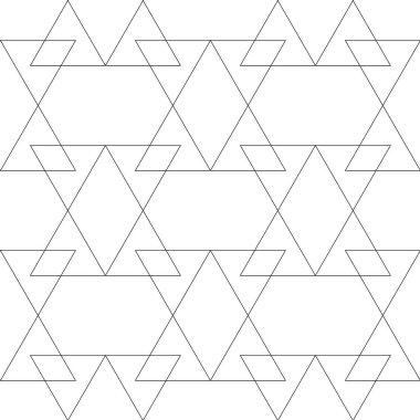 Beyaz ve siyah tek renkli geometrik yazdır. Seamless modeli