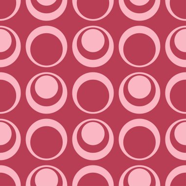 Kırmızı ve soluk pembe geometrik süsleme. Web, Tekstil ve duvar kağıtları için seamless modeli