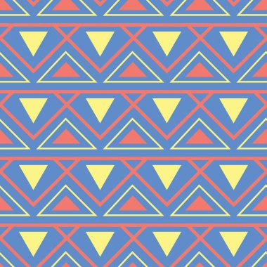 Geometrik arka plan. Mavi seamless modeli