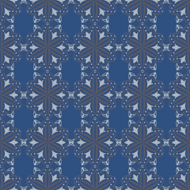 Mavi çiçek sorunsuz arka plan. Tasarım deseni duvar kağıtları, Tekstil ve kumaş çiçek öğeleri