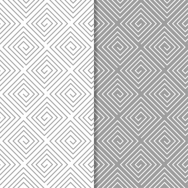 Gri ve beyaz geometrik Dikişsiz desen web, Tekstil ve duvar kağıtları için