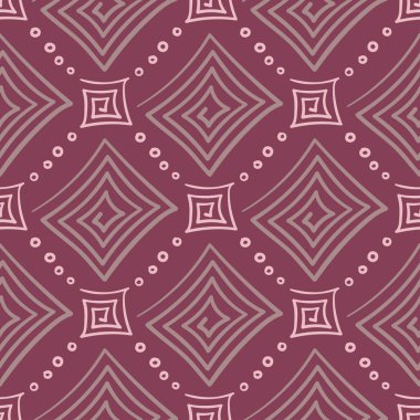 Geometrik mor kırmızı Dikişsiz desen duvar kağıtları, Tekstil ve kumaş için