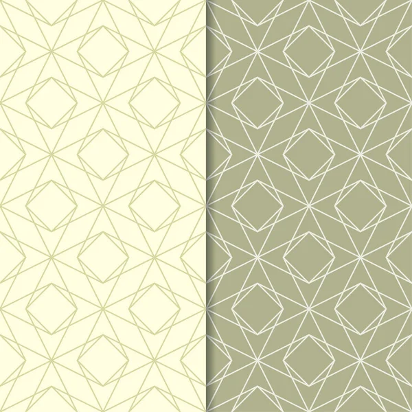 Zeytin yeşili kesintisiz geometrik desenler web, Tekstil ve duvar kağıtları için ayarla