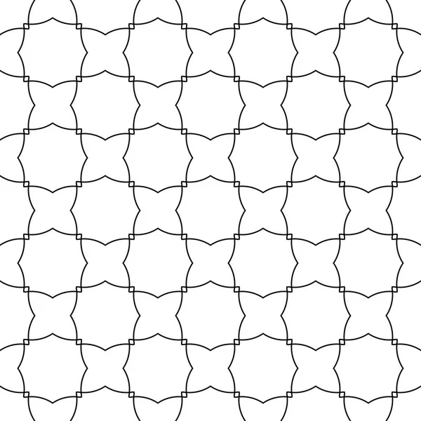 Geometrik süsleme. Siyah üzerine beyaz seamless modeli web, Tekstil ve duvar kağıtları için