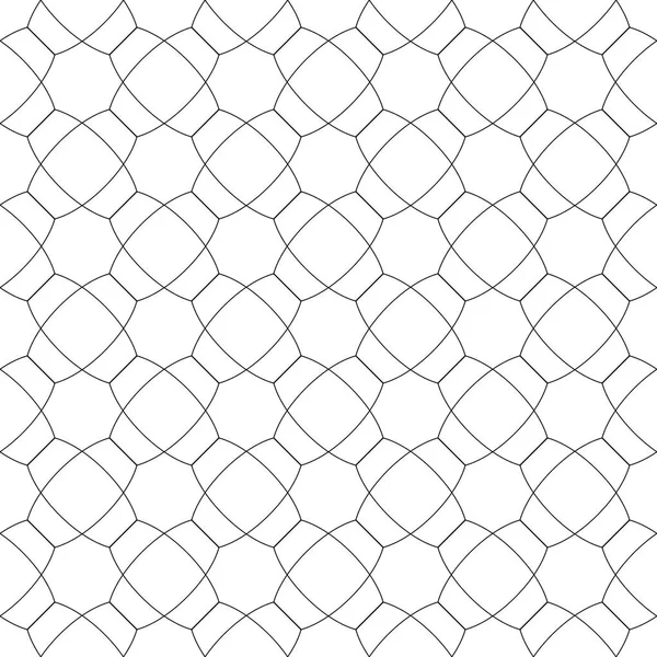 Beyaz arka planda siyah geometrik süsleme. Web, Tekstil ve duvar kağıtları için seamless modeli