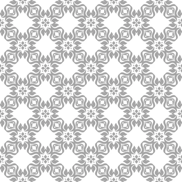 Işık gri çiçek süs tasarım beyaz. Tekstil ve duvar kağıtları için seamless modeli