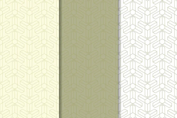 Zeytin yeşili ve beyaz geometrik dikey Dikişsiz desen web, Tekstil ve duvar kağıtları için