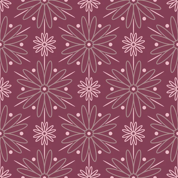 Sorunsuz arka plan. Çiçek mor kırmızı desenli duvar kağıtları, Tekstil ve kumaş için