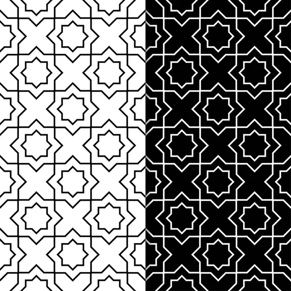 Siyah ve beyaz geometrik Dikişsiz desen web, Tekstil ve duvar kağıtları için