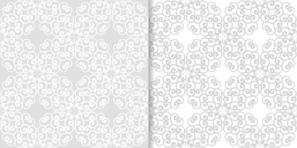 Çiçek arka ışık gri kümesi. Tekstil ve duvar kağıtları için dikişsiz desen