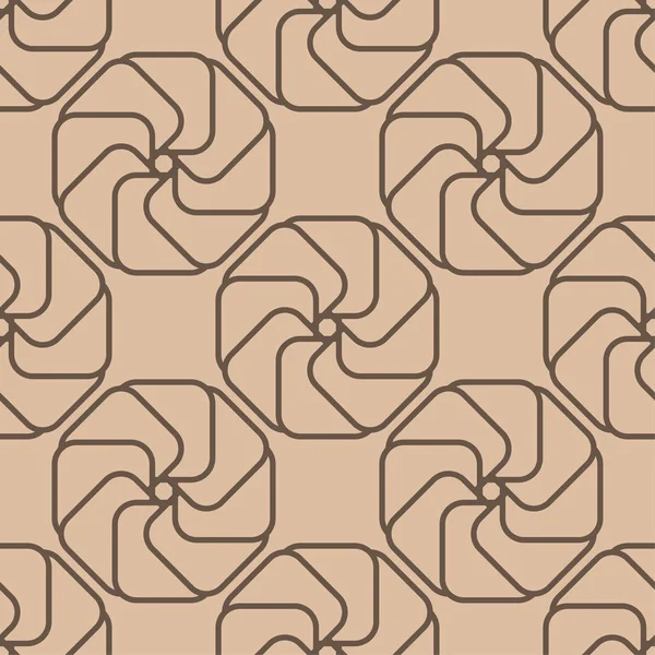 Bej ve kahverengi geometrik yazdırın. Web, Tekstil ve duvar kağıtları için seamless modeli