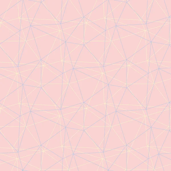 Geometrik seamless modeli. Soluk pembe arka plan duvar kağıtları, Tekstil ve kumaş için mavi ve bej elemanları ile