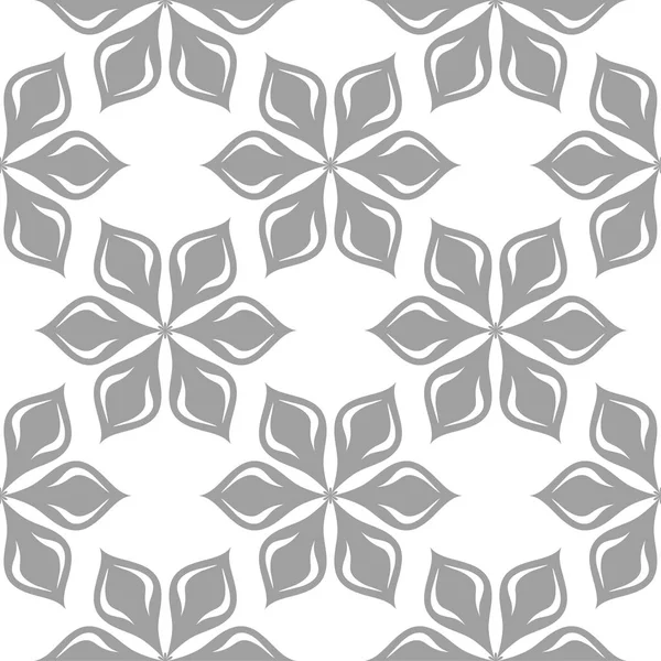 Beyaz ışık gri çiçek süsleme. Tekstil ve duvar kağıtları için seamless modeli