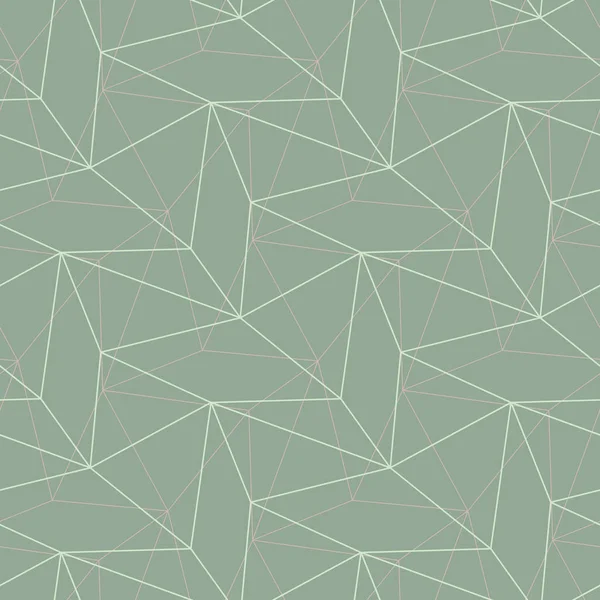 Duvar kağıtları, Tekstil ve kumaş için pembe elemanları ile geometrik yeşil sorunsuz arka plan