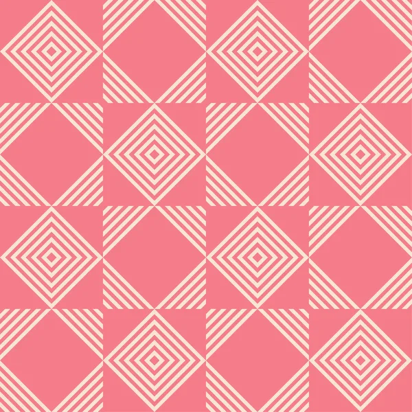 기하학적 핑크와 베이지색 패턴을 추상화합니다 월페이퍼 — 스톡 벡터