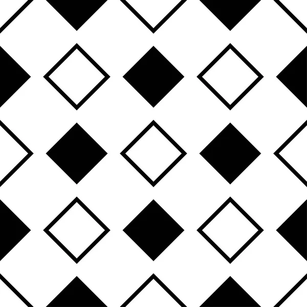白色和黑色的几何装饰品 纺织品和墙纸无缝模式 — 图库矢量图片