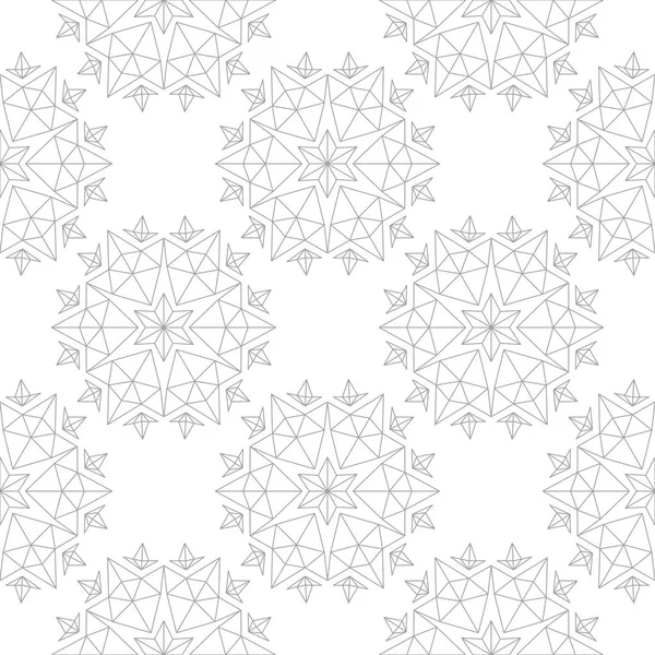 Beyaz arka plan üzerine açık gri çiçek süsleme. Tekstil ve duvar kağıtları için seamless modeli