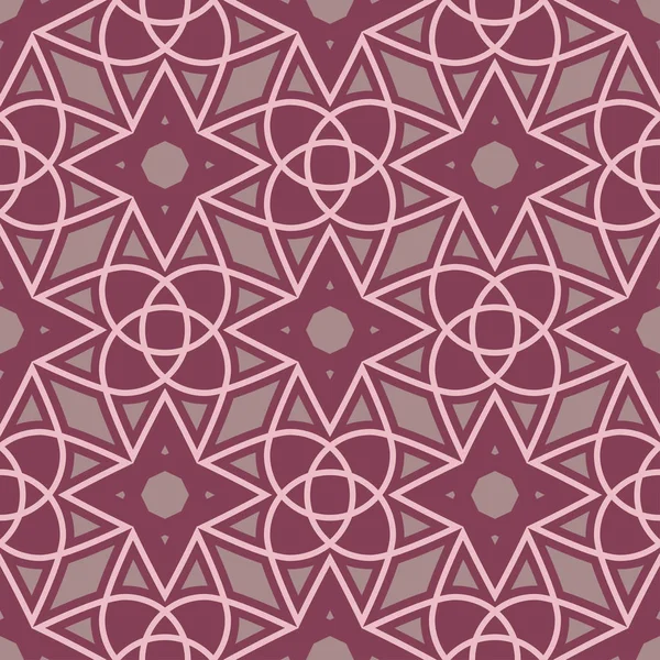 Geometrik öğelerle seamless modeli. Kumaşlar, duvar kağıtları ve Tekstil için koyu kırmızı arka plan