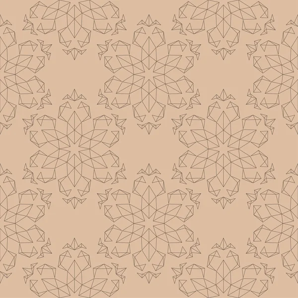 kahverengi ve bej çiçekli seamless modeli