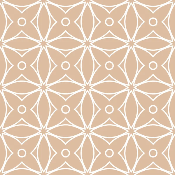 Bej ve beyaz geometrik süsleme. Web, Tekstil ve duvar kağıtları için seamless modeli