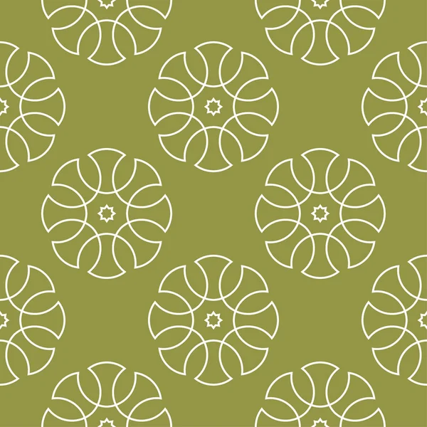 Zeytin yeşili ve beyaz geometrik süsleme. Web, Tekstil ve duvar kağıtları için seamless modeli