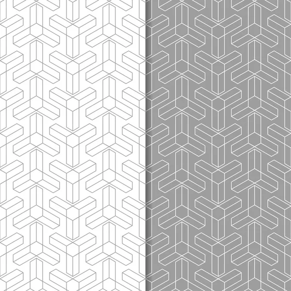 Gri ve beyaz geometrik Dikişsiz desen web, Tekstil ve duvar kağıtları için