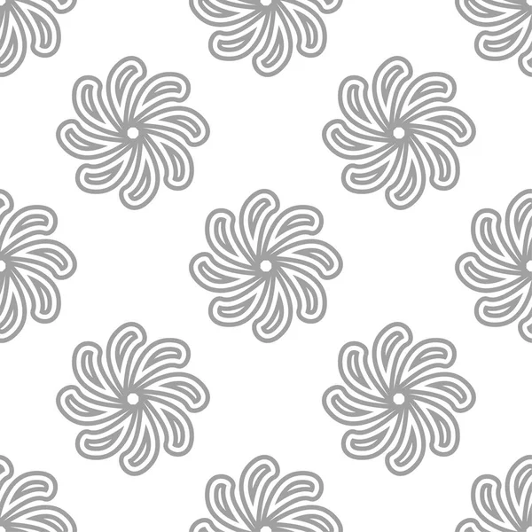 Beyaz arka plan üzerine açık gri çiçek öğe. Tekstil ve duvar kağıtları için seamless modeli
