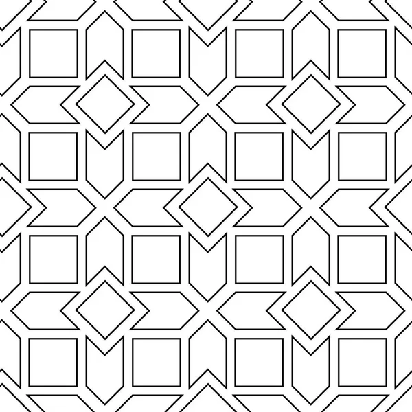 Beyaz ve siyah tek renkli geometrik yazdır. Web, Tekstil ve duvar kağıtları için seamless modeli