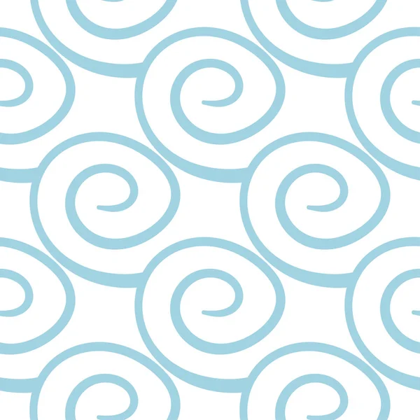 Weiße Und Blaue Geometrische Ornamente Nahtloses Muster Für Web Textilien — Stockvektor