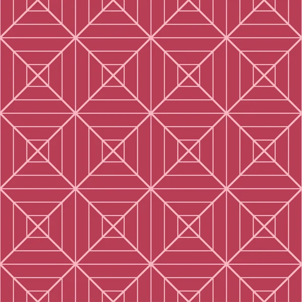 Kırmızı ve soluk pembe geometrik süsleme. Web, Tekstil ve duvar kağıtları için seamless modeli