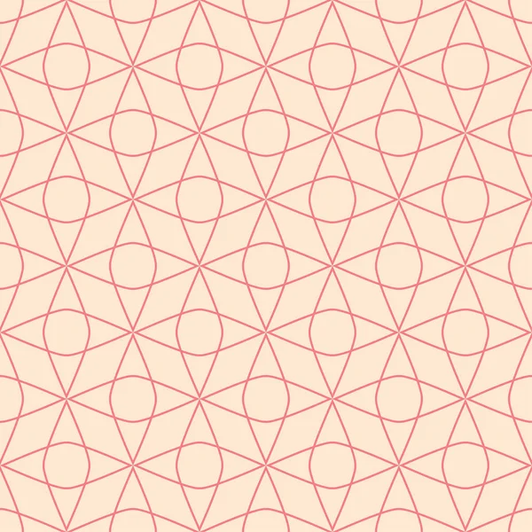 Rood Beige Geometrische Sieraad Naadloze Patroon Voor Web Textiel Achtergronden — Stockvector