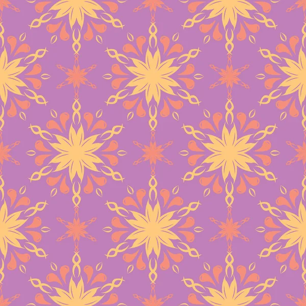 Çiçek seamless modeli. Tekstil ve duvar kağıtları için renkli tasarımı ile parlak mor arka plan