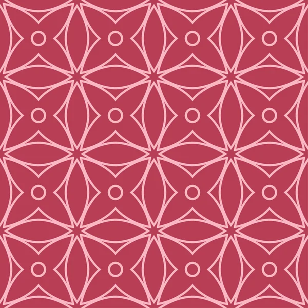 Kırmızı ve soluk pembe geometrik süsleme. Web, Tekstil ve duvar kağıtları için seamless modeli
