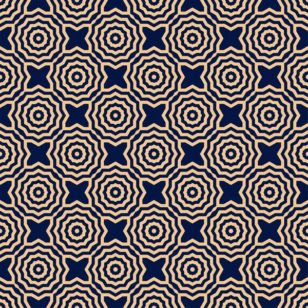 Altın mavi geometrik soyut seamless modeli. Arka plan için duvar kağıdı, tekstil