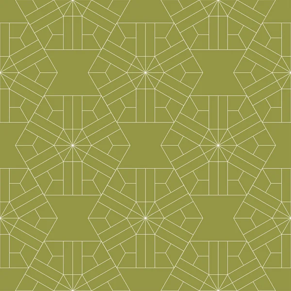 Zeytin yeşili geometrik süsleme. Web, Tekstil ve duvar kağıtları için seamless modeli