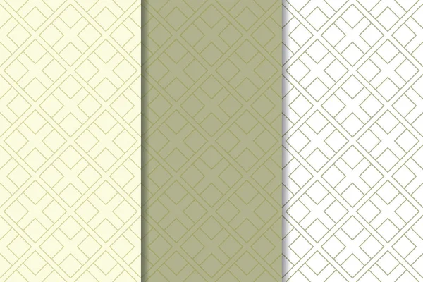 Web, Tekstil ve duvar kağıtları için dikey Dikişsiz desen zeytin yeşil ve beyaz geometrik dizi