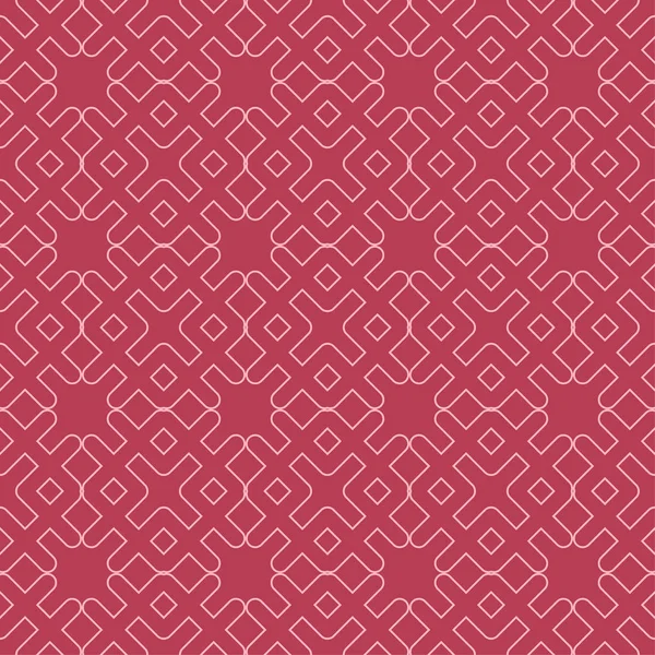 Geometrik Süsleme Kırmızı Soluk Pembe Seamless Modeli Web Tekstil Duvar — Stok Vektör