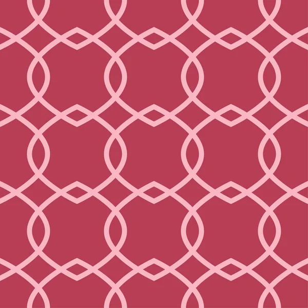 Kırmızı ve soluk pembe geometrik süsleme. Web, Tekstil ve duvar kağıtları için seamless modeli