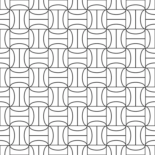 Fekete Geometriai Nyomtatás Fehér Háttér Varrat Nélküli Mintát Web Textil — Stock Vector