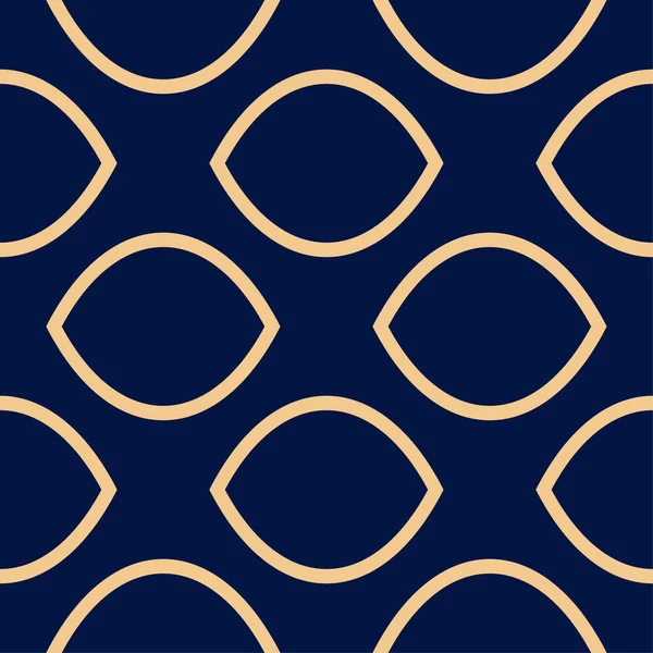 Altın mavi geometrik süsleme. Web, Tekstil ve duvar kağıtları için seamless modeli