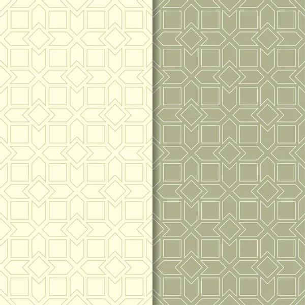 Zeytin yeşili kesintisiz geometrik desenler web, Tekstil ve duvar kağıtları için ayarla