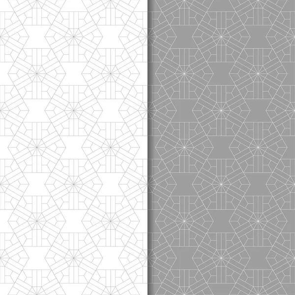 Web, Tekstil ve duvar kağıtları için dikişsiz desen gri ve beyaz geometrik dizi