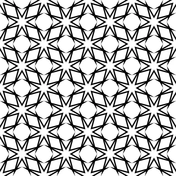 Beyaz arka planda siyah geometrik seamless modeli. Süsleme için web, Tekstil ve duvar kağıtları