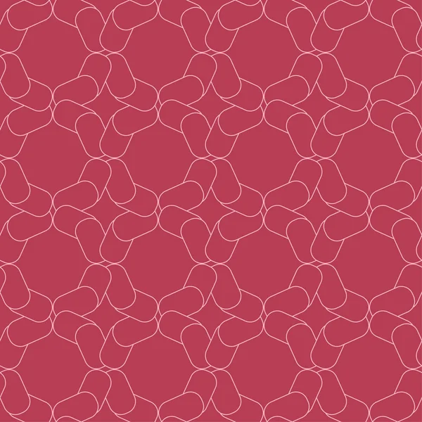 Rotes Geometrisches Ornament Nahtloses Muster Für Web Textilien Und Tapeten — Stockvektor