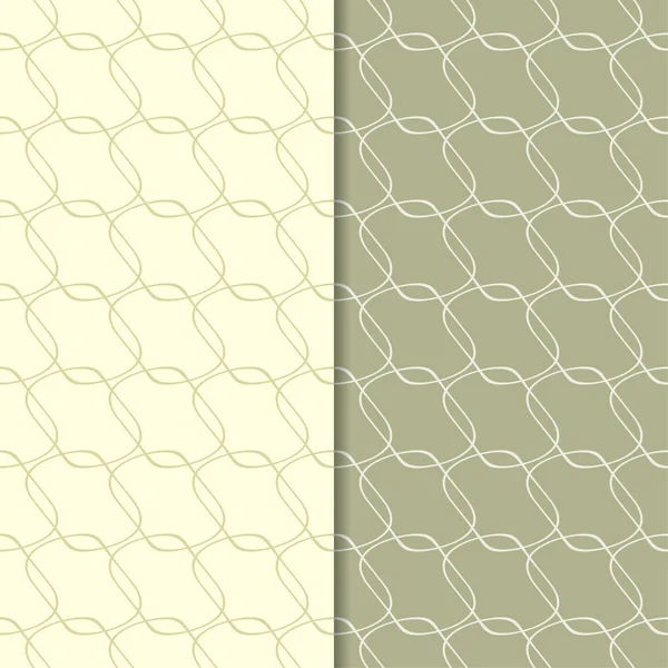 Web, Tekstil ve duvar kağıtları için dikişsiz desen zeytin yeşili geometrik ayarla