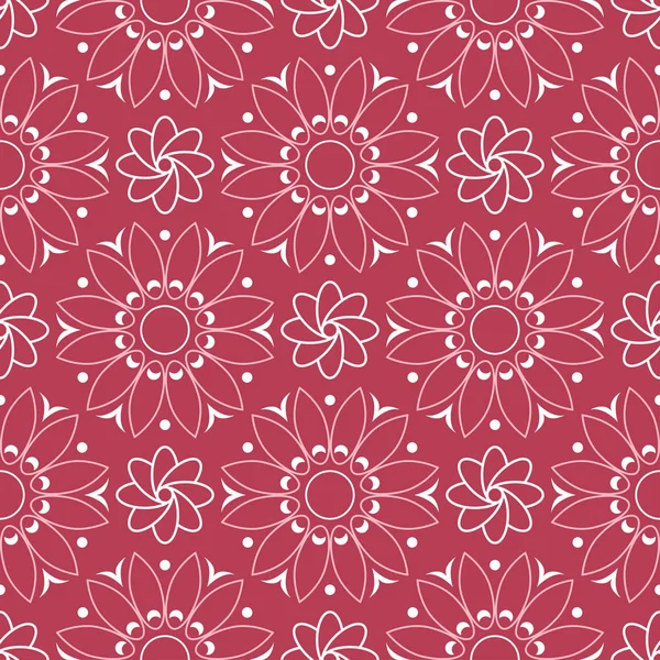 Kırmızı ve bej çiçek arka plan. Renkli Dikişsiz desen duvar kağıtları, Tekstil ve kumaş için