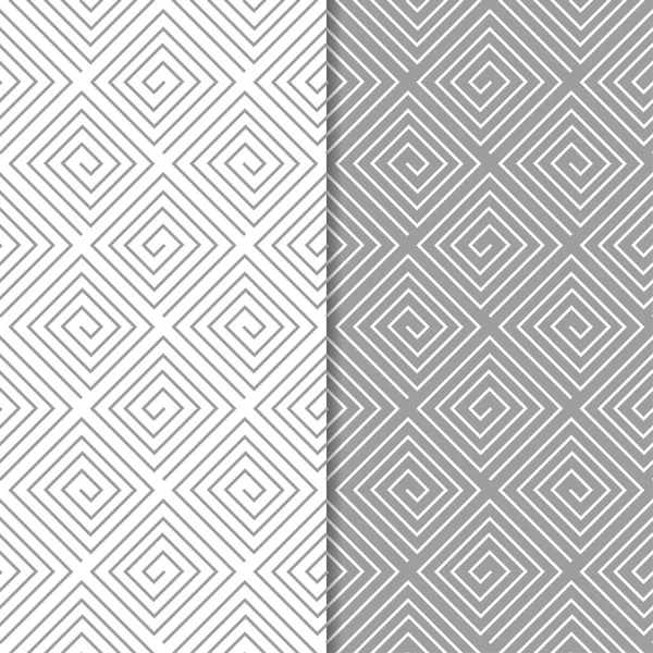 Gris Blanc Motifs Géométriques Sans Couture Pour Toile Textile Fonds — Image vectorielle