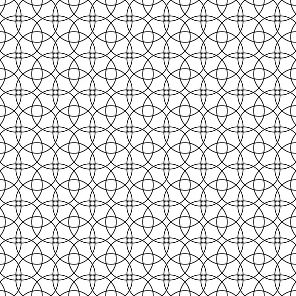 Beyaz arka planda siyah geometrik süsleme. Web, Tekstil ve duvar kağıtları için seamless modeli